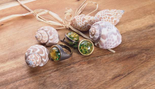 istock Classic amber jewelry set 1288751558