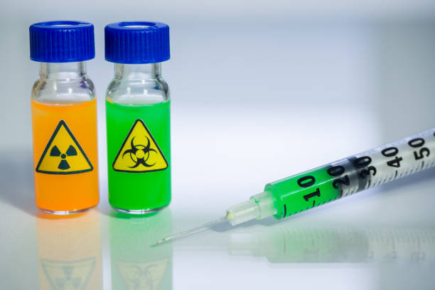 istock dangerous substances in bottles and syringe 1288751631