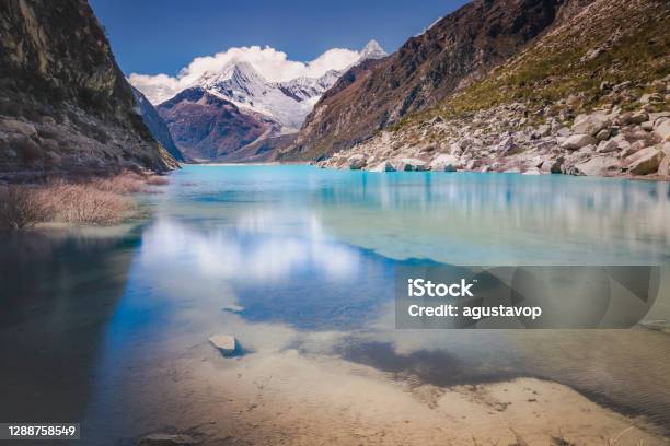 Laguna Paron And Snowcapped Cordillera Blanca Ancash Peruvian Andes Peru Stock Photo - Download Image Now
