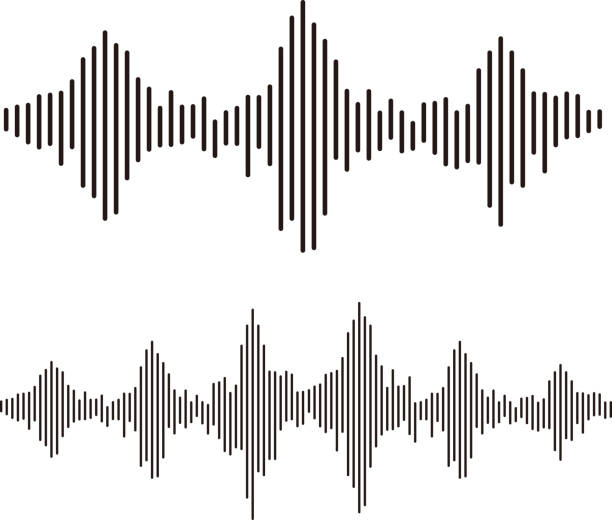 음파 - wave pattern audio stock illustrations