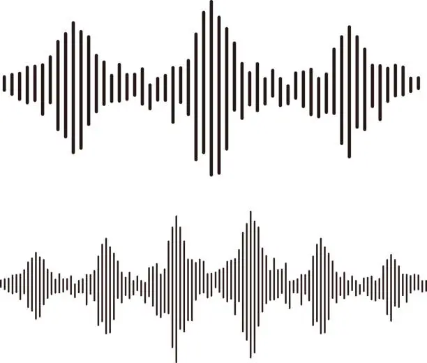 Vector illustration of sound waves