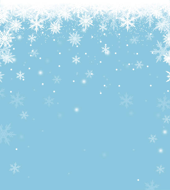 illustrazioni stock, clip art, cartoni animati e icone di tendenza di nevicata bg - snowflake