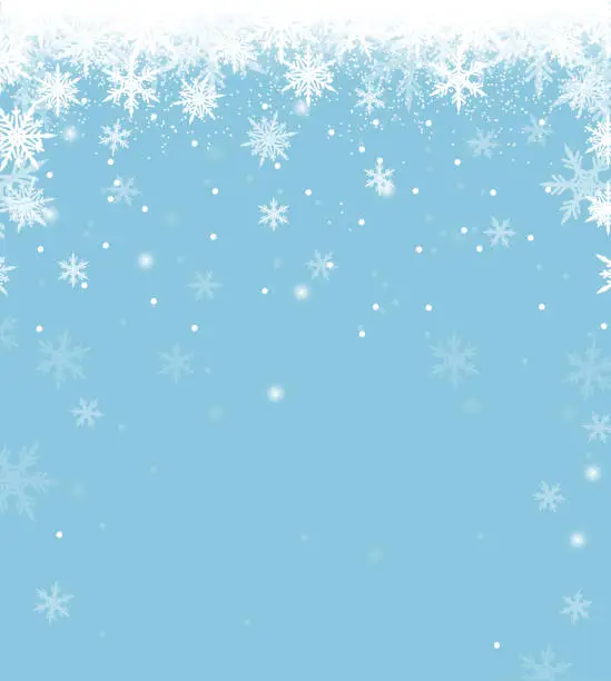 Vector illustration of snowfall bg