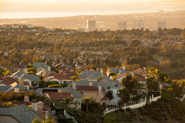 newport beach - newport beach california orange county house stock-fotos und bilder