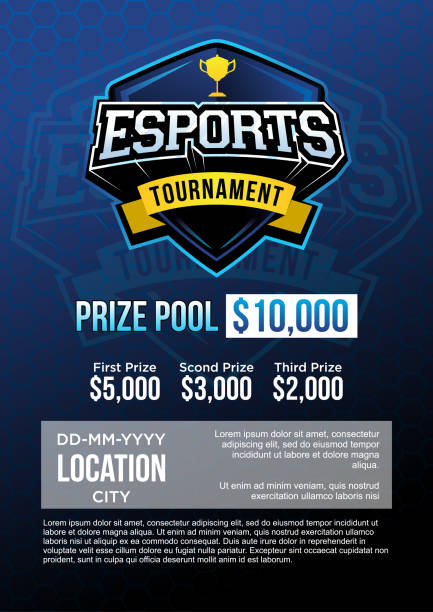 esport poster match template vector illustration esport poster match template vector  illustration esports stock illustrations