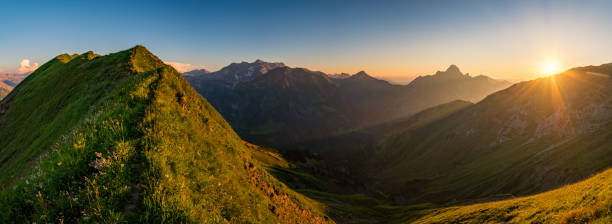 istock Sunset tour in the Kleinwalsertal Allgau Alps 1288780077