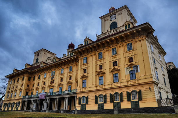 Eisenstadt, Austria - 23.02.2017: Schloss Esterhazy is a palace in Eisenstadt, Austria, the capital of the Burgenland state.