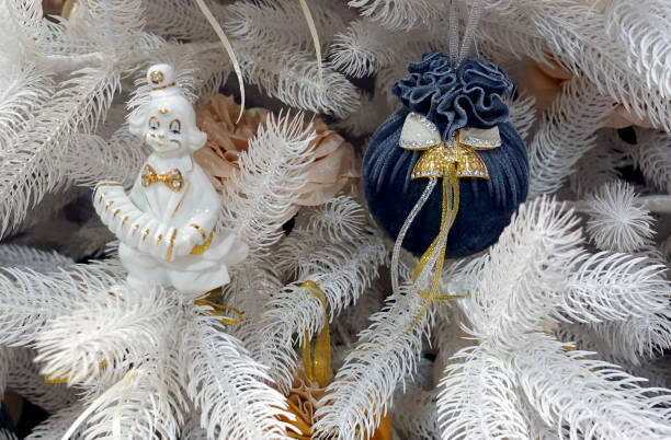 istock White christmas tree with beautiful balls 1288780445