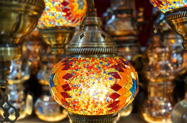 istock Lamps with ornament on a Turkish Grand Bazaar 1288783082