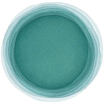 Vector illustration of bluegreen circle layers.