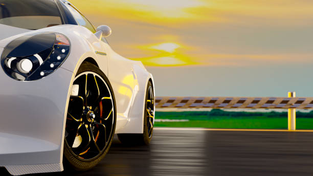 istock Car on country road. 1288792513