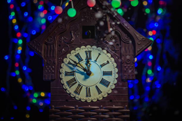 istock Cuckoo clock in festive decoration 1288797317