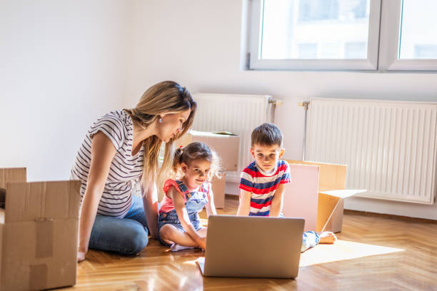 istock Family moving into new home 1288797574
