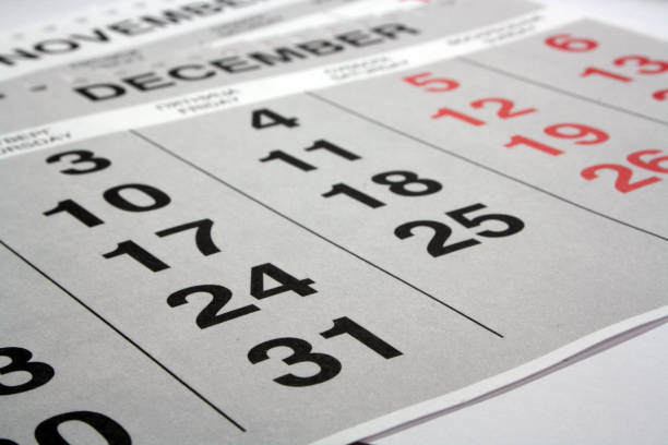 istock White calendar 2020 month schedule to make appointment meeting. 1288797815