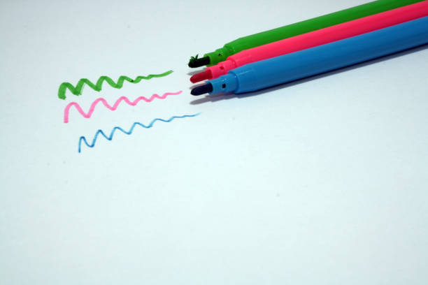 istock Color markers isolated on white background. 1288797820