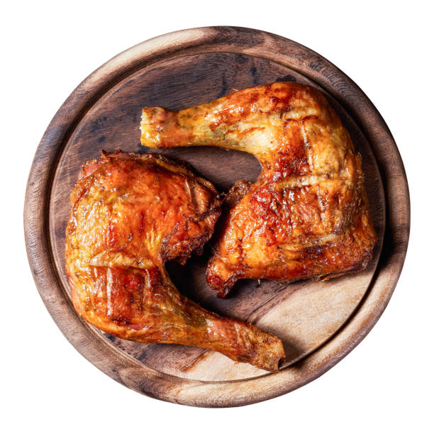ćwiartki nóg kurczaka - rotisserie chicken roasted barbecue zdjęcia i obrazy z banku zdjęć