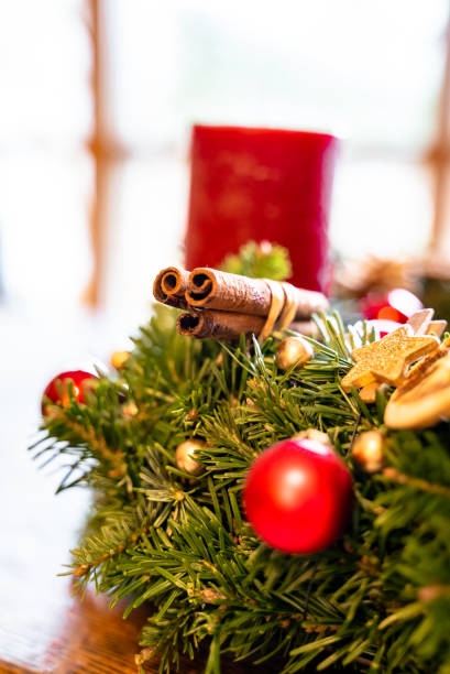 istock Advent Calender. Candles, Cinnamon, Christmas Ornament. Selfmade 1288798848