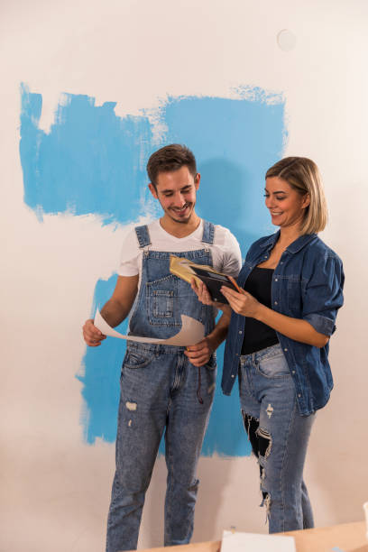 istock Choosing a paint shade for each room 1288800950