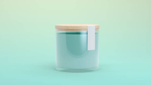 istock Candle glass mock up 1288801299