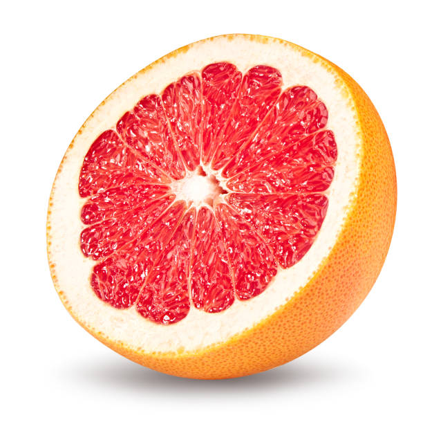 istock half grapefruit isolated on white background. full depth of field. clipping path 1288803163