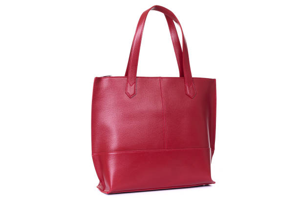 istock women red leather bag isolated on white background 1288804710