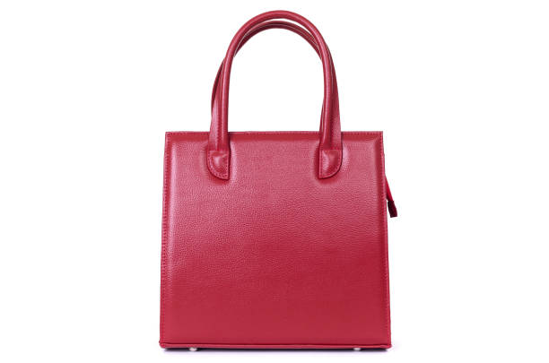 istock women red leather bag isolated on white background 1288804711