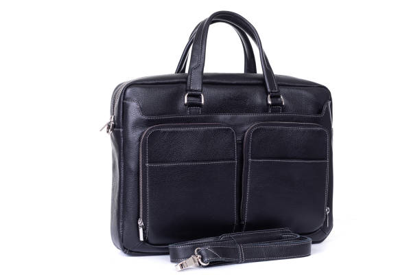 istock leather men's briefcase on a white background 1288804771