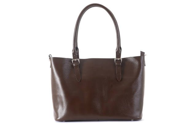 istock brown leather female bag on a handle on a white background 1288804788