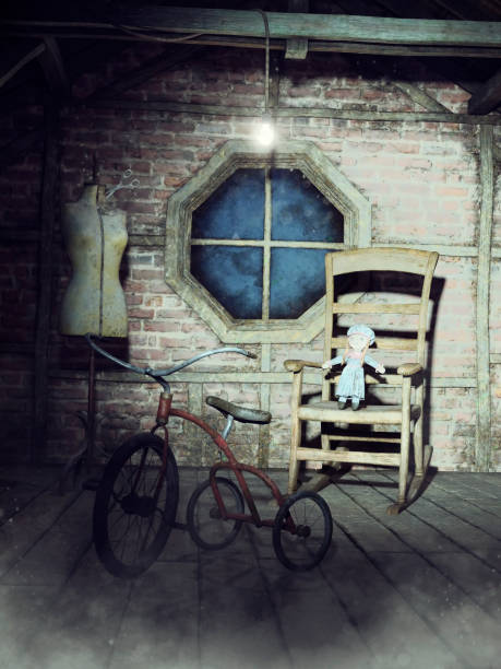 istock Old dusty attic with toys 1288807795