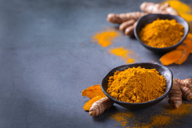 istock Turmeric root curcuma longa powder, superfood, spices 1288808918