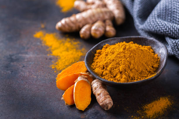 istock Turmeric root curcuma longa powder, superfood, spices 1288808922