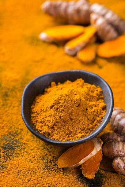 istock Turmeric root curcuma longa powder, superfood, spices 1288808931