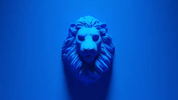 Photo of Blue Lion  Mounted Bust