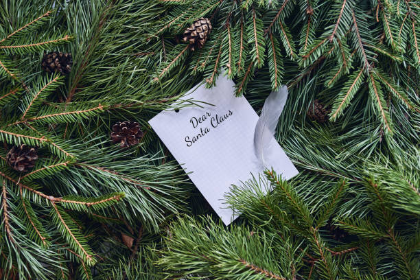 istock Letter to Santa Claus.  Top view . Flatley. 1288809083