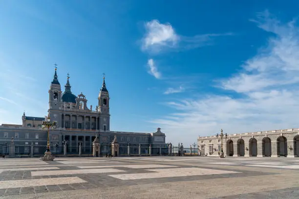 Photo of Beautiful view of Cathedral of La Almudena in Madrid