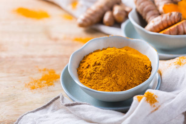 istock Turmeric root curcuma longa powder, superfood, spices 1288809577
