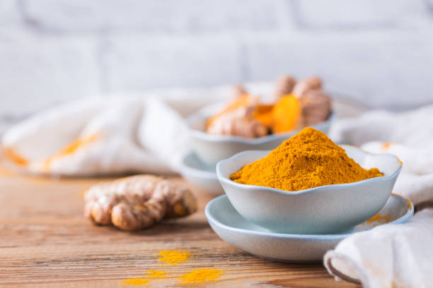 istock Turmeric root curcuma longa powder, superfood, spices 1288809580