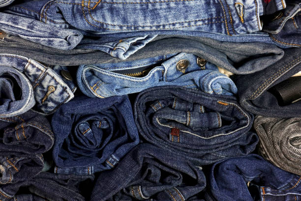 istock Pile of jeans clothes 1288811781