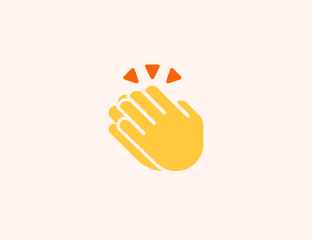 Clapping Hands vector icon. Isolated Clapping Hands, Applause flat colored symbol - Vector Clapping Hands vector icon. Isolated Clapping Hands, Applause flat colored symbol - Vector clapping hands stock illustrations