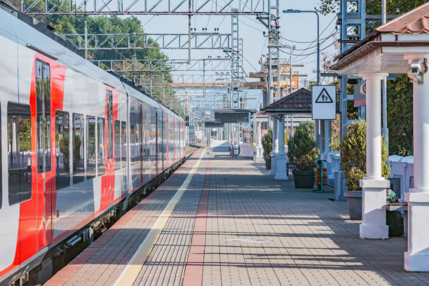 istock Passenger train stands at Dagomys station. Sochi. 1288816034