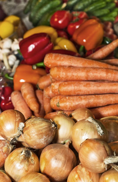 vegetables Onion laid against the backdrop of vegetables Relish stock pictures, royalty-free photos & images