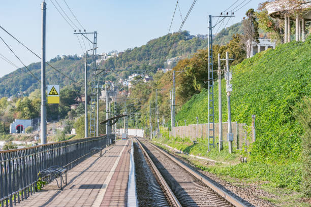 istock Passenger platform by Black sea coast. Sochi. 1288817445