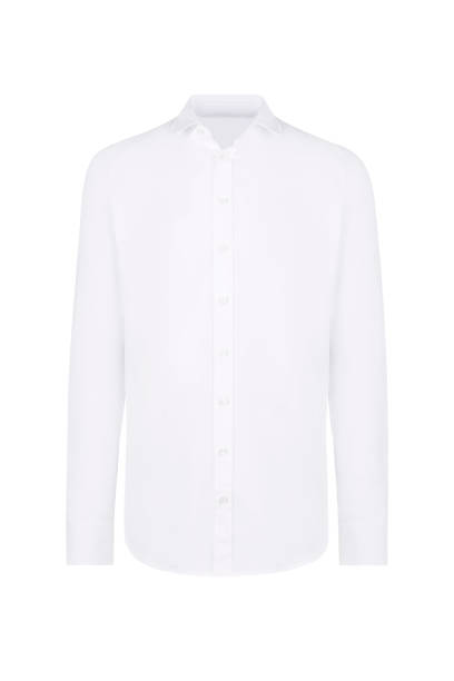 istock White classic and business shirt with button 1288818547
