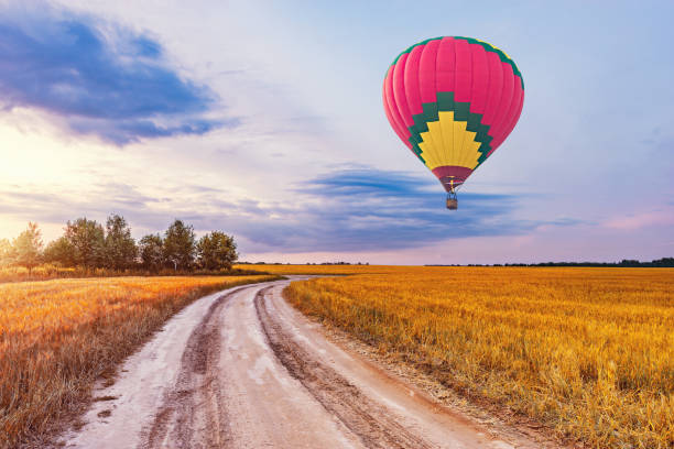 istock Morning flight of the hot air balloon. 1288819086