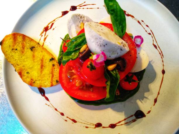 istock Caprese Salad with bocconcini cheese 1288820105