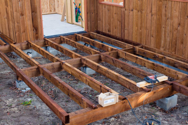 istock construction of an exotic wood terrace 1288820265