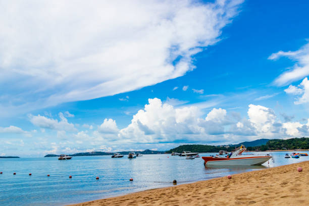 istock Bo Phut Beach with boats on Koh Samui island Thailand. 1288827298