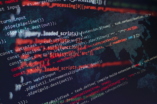 Coding Script Text On Screen Notebook Closeup Photo Css Javascript And ...