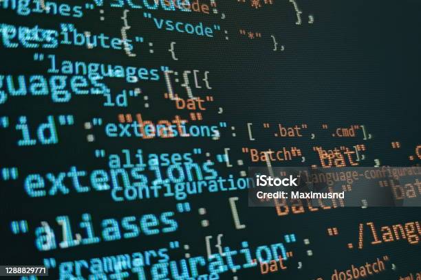 Coding Script Text On Screen Notebook Closeup Photo Css Javascript And ...