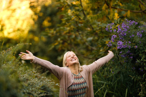 istock Woman in garden 1288830934